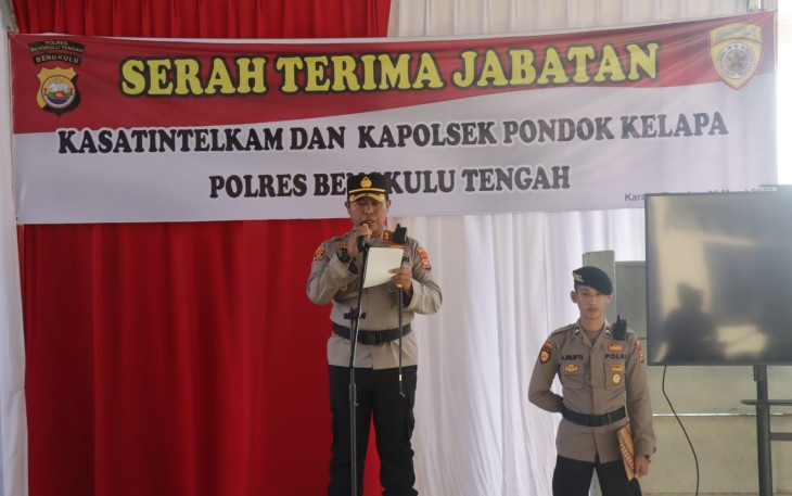 Kapolres Benteng Pimpin Sertijab Kasat Intelkam dan Kapolsek Pondok Kelapa