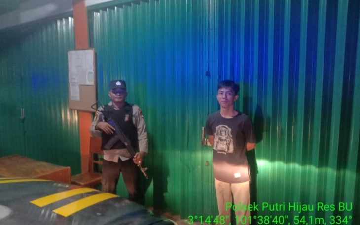 Polsek Putri Hijau Patroli Malam Hari Cegah Kriminalitas