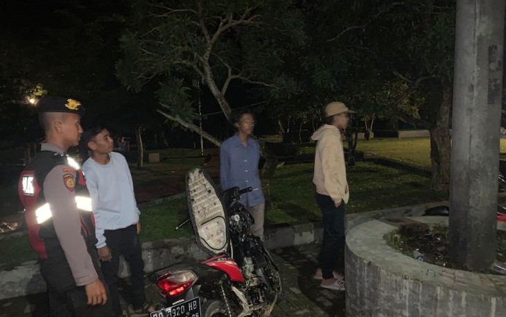 Cegah Kejahatan, Sat Samapta Polres Lebong Patroli Rutin Malam Hari