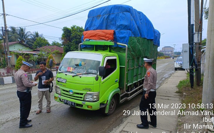 Sudah 13 ODOL Ditilang Satlantas Polres Bengkulu Selatan