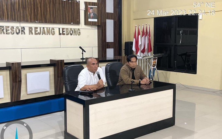 Kapolres memberikan arahan