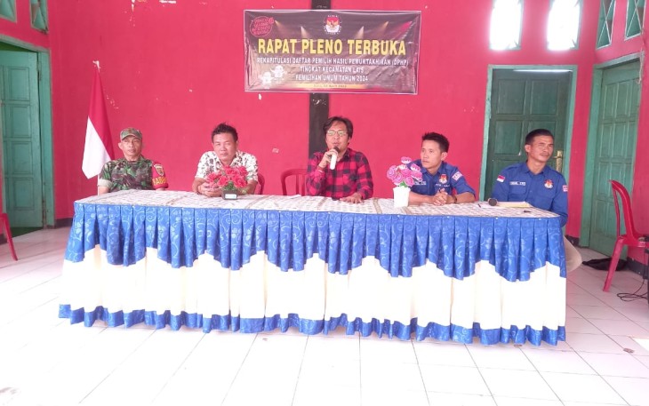 Kanit Intelkam Polsek Lais Hadiri Pleno Terbuka DPHP