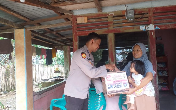 Serentak, Polres Seluma dan Jajaran Salurkan Bantuan Kemanusiaan Untuk Negeri