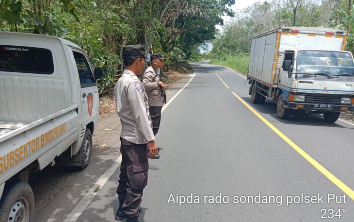 Polsek Padang Ulak Tanding Patroli di Jalan Lintas Curup