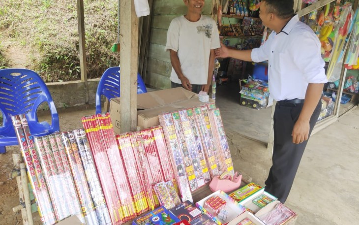 Tindak Lanjuti Curhatan Warga, Polsek Lais Laksanakan Razia Petasan