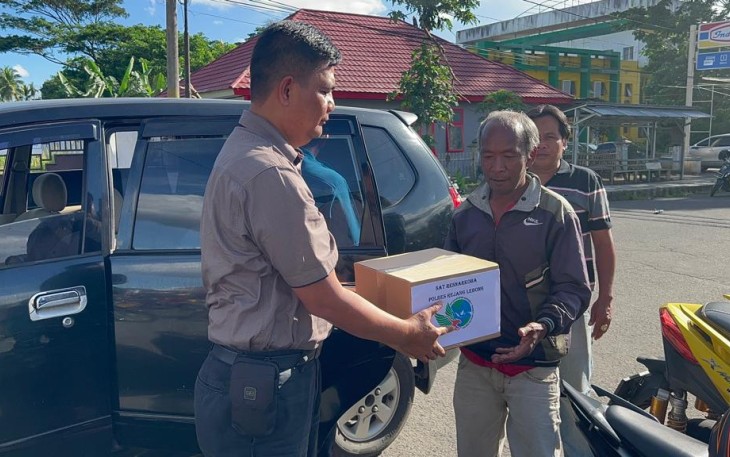 Giliran 5 Desa Ini Terima Bantuan Sosial dari Polres Rejang Lebong 