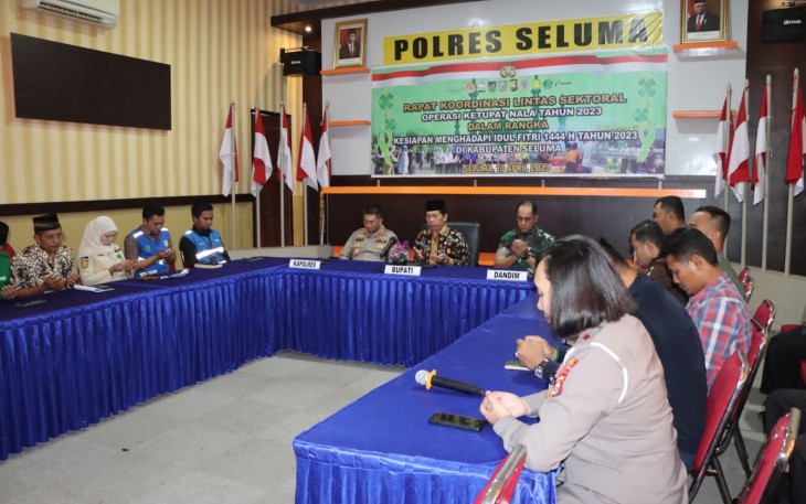 Polres Seluma Rakor Lintas Sektoral Persiapan Ops Ketupat Nala 2023