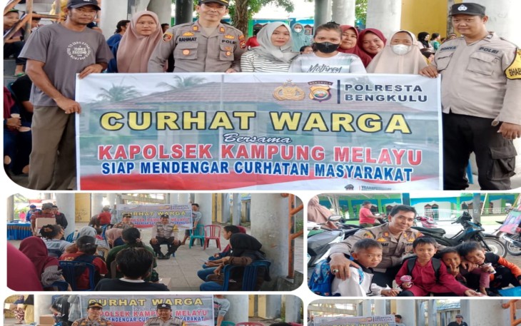 Polsek Kampung Melayu Gelar Jumat Curhat di Kelurahan Teluk Sepang