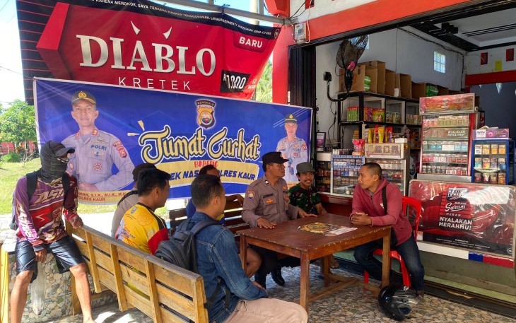 Polsek Nasal Gelar Jumat Curhat di Desa Batu Lungun