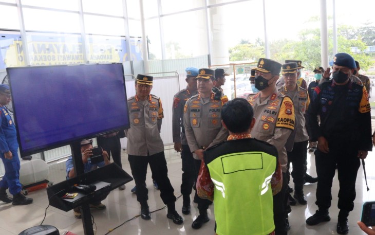 Kapolda Bengkulu Tinjau Pos Pelayanan Bandara Fatmawati Soekarno