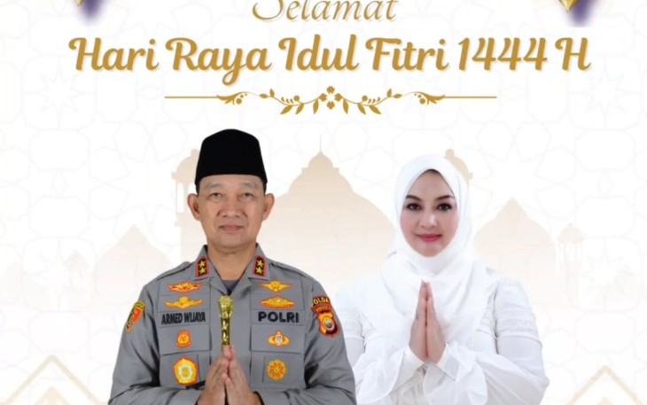 Kapolda Bengkulu Ucapkan Selamat Hari Raya Idulfitri 1444 H