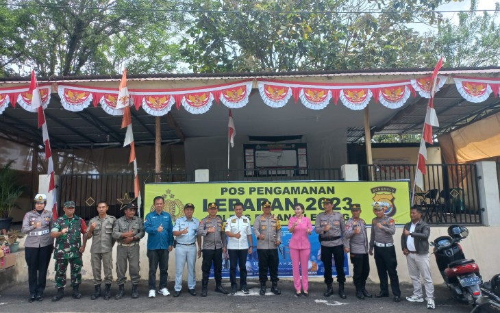 Kapolres Rejang Lebong Melakukan Pengecekan Pos Pos Yan dan Pos Pam Ops Ketupat Nala 2023