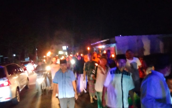 Polsek Muara Bangkahulu Laksanakan Pengamanan Takbiran Keliling