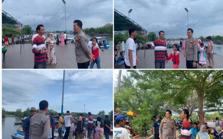 Beri Rasa Aman kepada Pengunjung, Polsek Kampung Melayu Patroli di Objek Wisata