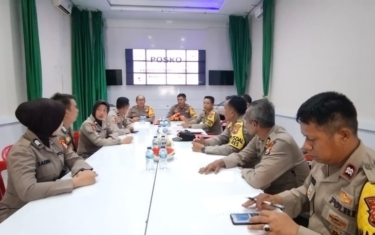 Polda Bengkulu Gelar Supervisi Ops Ketupat Nala 2023 di Polres Lebong