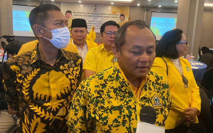 Sarmuji, Ketua DPD Partai Golkar dalam kegiatan yang digelar di Sidoarjo, Sabtu 5/8/2023. 