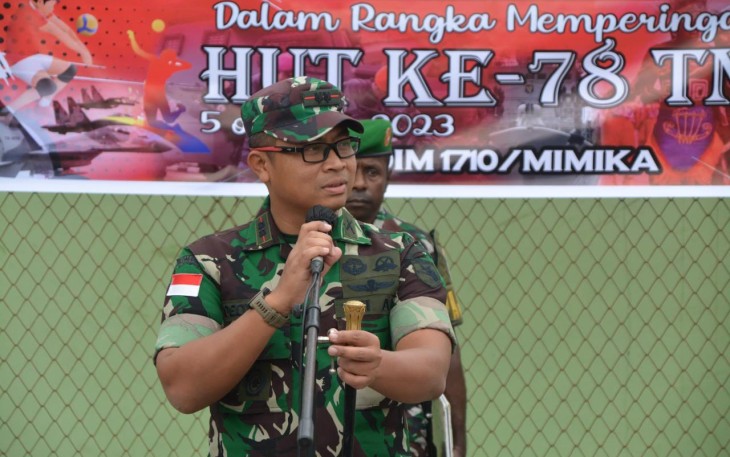 Dandim 1710/Mimika, Letkol Inf Dedy Dwi Cahyadi