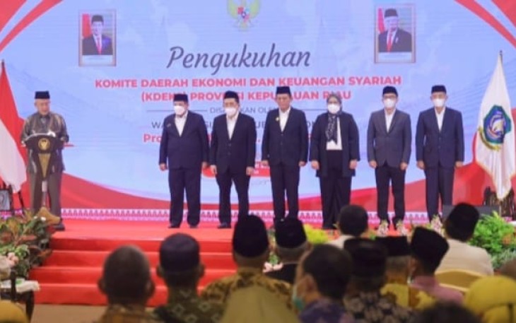 Wapres RI Ma'ruf Amin Hadiri Pengukuhan Ansar Ahmad Sebagai Ketua KDEKS Kepri 