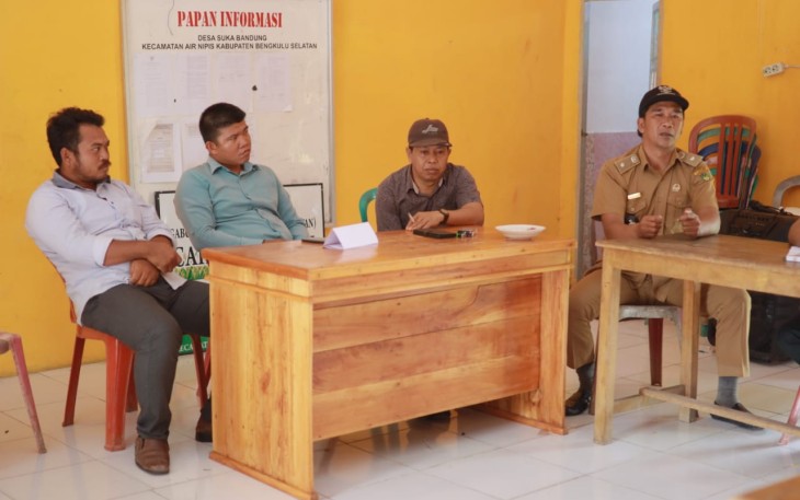 Komisi I DPRD Bengkulu Selatan saat Sidak Desa Suka Bandung Kecamatan Air Nipis