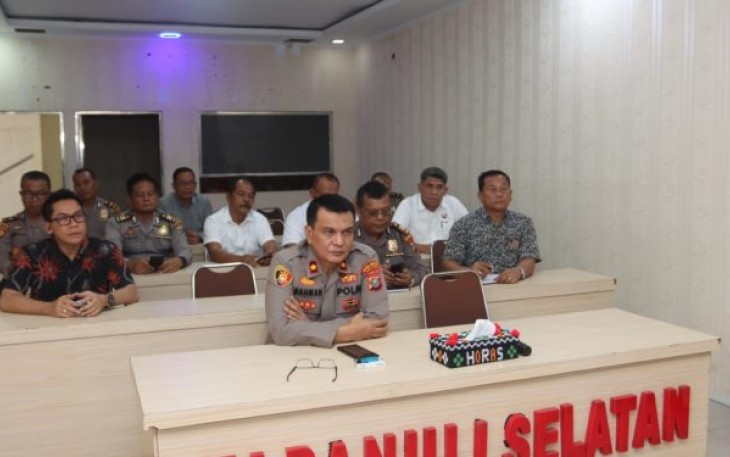 Polres Tapsel Ikuti Sosialisasi Persiapan Pemilu 2024