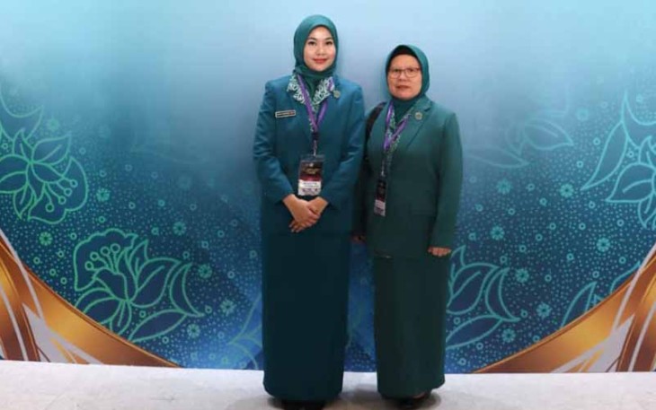 Ketua TP PKK Bintan Hafizha Rahmadhani pada Rakornas PKK se Indonesia tahun 2023