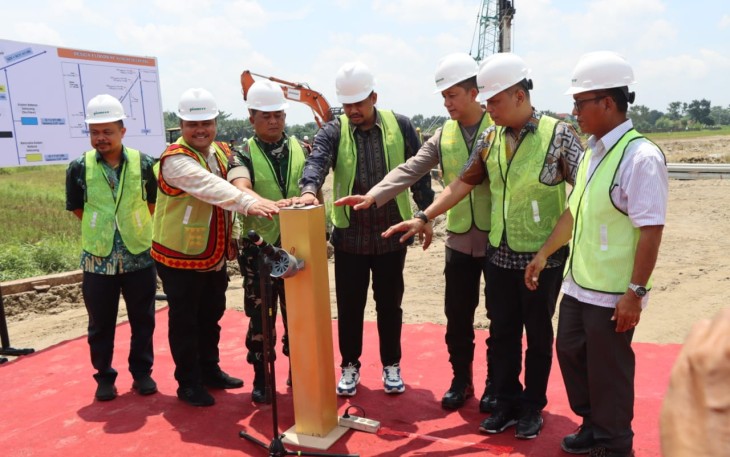 Ground Breaking Pembangunan Kolam Retensi di Kecamatan Medan Selayang 