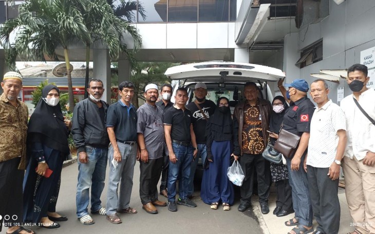 Relawan PAS Urus Pemulangan Jenazah dari Jakarta ke Aceh