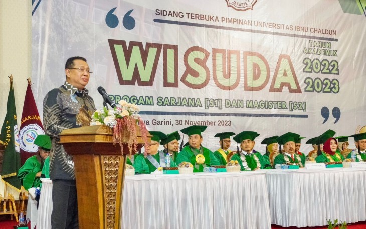 Ketua MPR RI Bambang Soesatyo Orasi Ilmiah Sidang Terbuka di Universitas Ibnu Chaldun