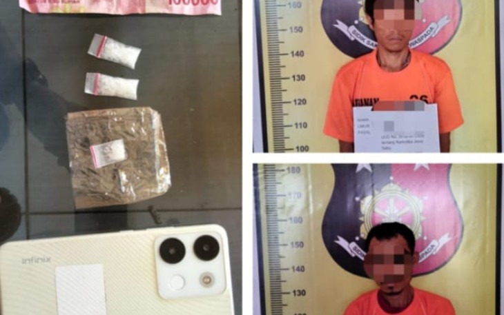 Guna proses hukum lebih lanjut, Tim membawa keduanya berikut seluruh barang bukti ke Mako Polsek Padang Bolak.