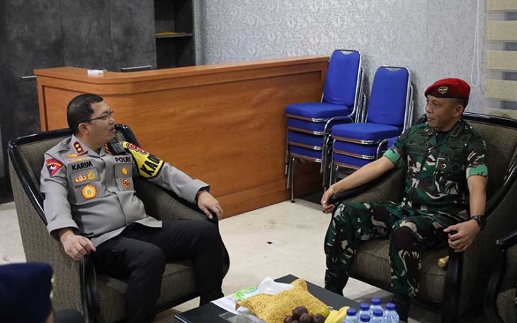 Kapolda Banten saat Terima Kunjungan Grup 1 Kopassus