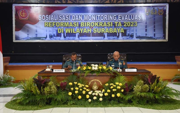 Lantamal V saat ikuti Sosialisasi dan Survei Reformasi Birokrasi