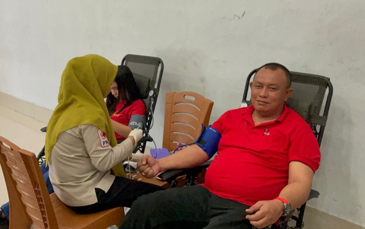 Petugas Lapas Binjai Kompak Donor Darah