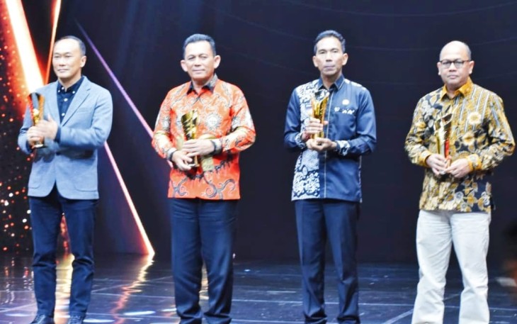 Penganugerahan Indonesia Awards 2023 yang digelar di Jakarta Concert Hall, iNews Tower, Jakarta, Kamis (31/8).