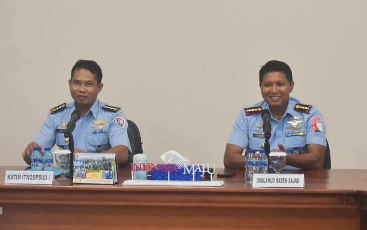 Danlanud RSA Natuna saat Terima Tim Wasrik Inspektorat Koopsud I TA 2023