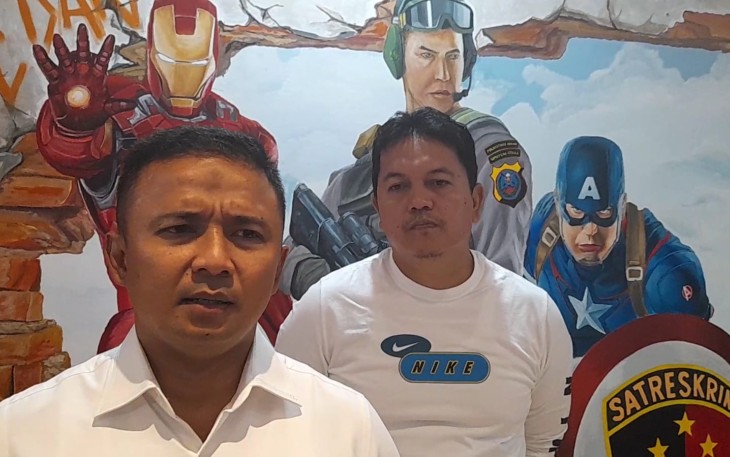 Kasat Reskrim Polrestabes Medan Kompol Teuku Fathir Mustafa SH SIK MH saat memberi keterangan pers, Jumat (13/1/2023).