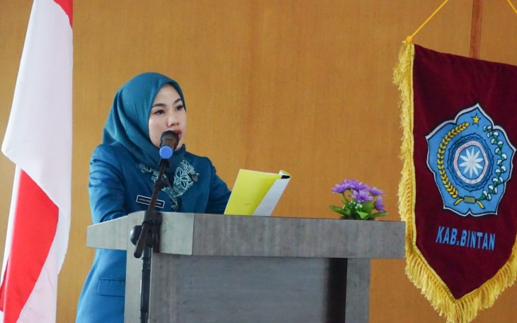 Hafizha saat sambutan