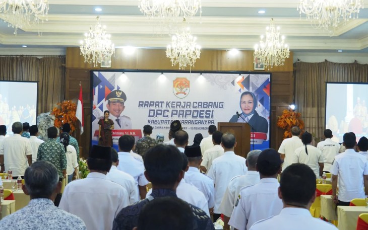 Acara Rakercab DPC Papdesi Karanganyar, di Jawa Dwipa Resort & Heritage Convention Center, Karangpandan, Karanganyar Rabu (15/11/2023).