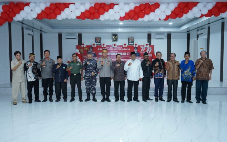 Bupati Ikuti Doa Bersama Lintas Agama Secara Virtual di Mapolres Asahan