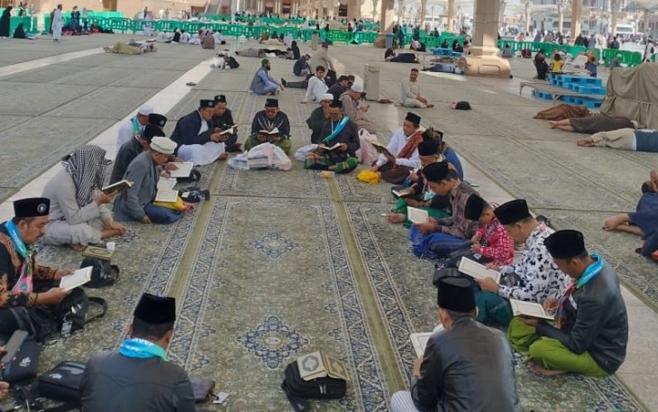 Ketua LSN dan PMI di Madinah saat Doa Bersama Untuk Satu Abad NU 