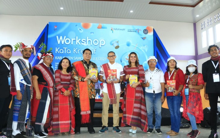 Menparekraf Sandiaga Uno Harap  Percepatan Pengembangan Ekonomi Kreatif di Kabupaten Samosir.
