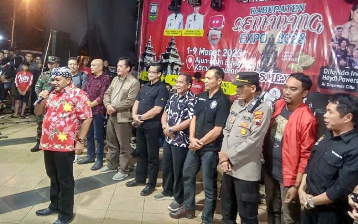 Bupati kabupaten Semarang, Ngesti Nugraha saat menutup acara, Kamis (9/3/2023).