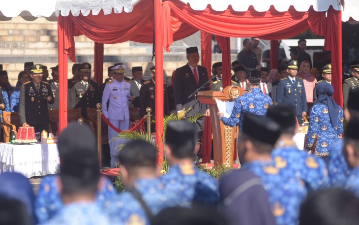 Danlantamal VI Hadiri Upacara Peringatan Hari Kesaktian Pancasila 