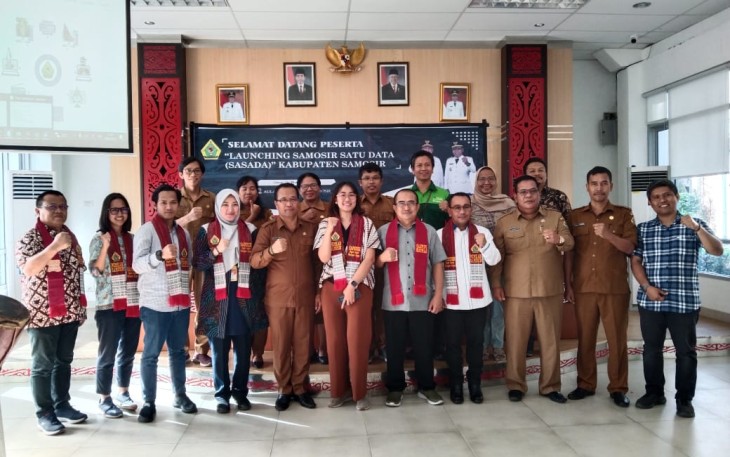 Pemkab Samosir saat Launching Aplikasi Sasada