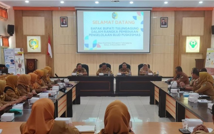 Sosialisasi pendampingan BLUD UPT Puskesmas se Kabupaten Tulungagung oleh Dinas Kesehatan