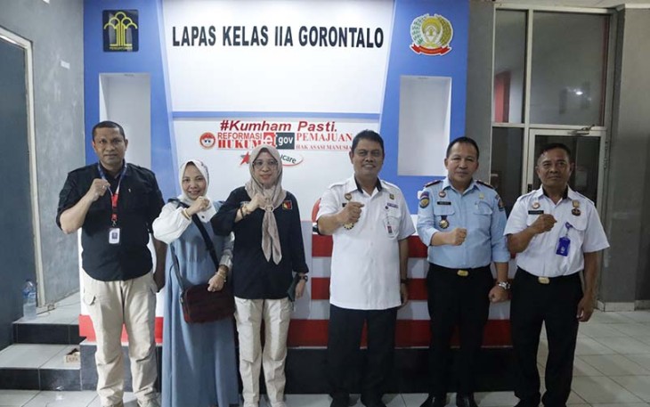 Foto bersama seusai giat Perekaman KTP-el Bagi WBP
