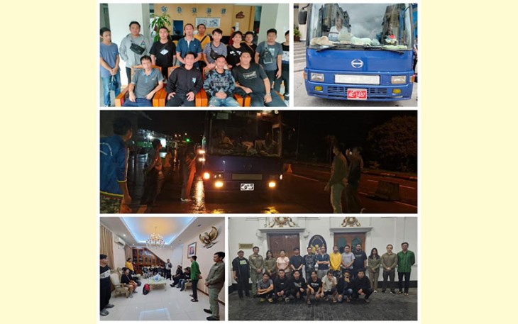 14 WNI Korban TPPO saat dievakuasi