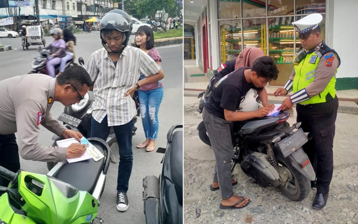 Sat Lantas Polrestabes Medan dalam gelar pelaksanaan Operasi (Ops) Zebra Toba Tahun 2023 yang digelar selama 14 hari.