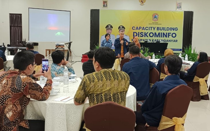 Kegiatan Capacity Building Diskominfo Karanganyar, di kawasan Tawangmangu, Kabupaten Karanganyar, Selasa (14/2/2023) malam. Foto : Istimewa