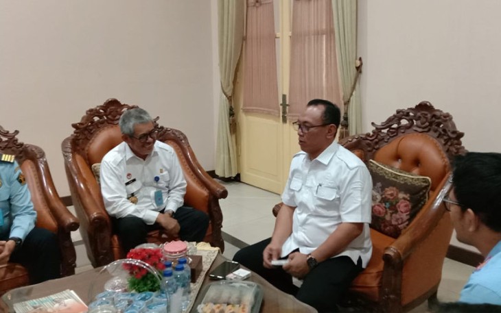 Kadiv Keimigrasian saat Konsultasikan Lahan Gedung Baru Kanim Cilegon ke Walikota Cilegon