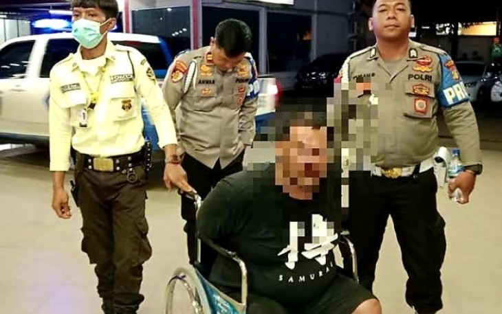 Tersangka saat diamankan